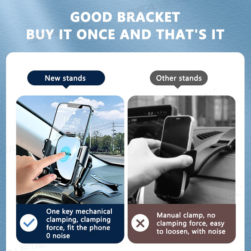 360 Degree Rotation Dashboard Cell Phone Holder for Car Clip Mount Stand Suitable for 4 to 7 inch Smartphones