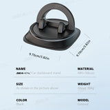 SEAMETAL Dashboard Car Phone Mount Adjustable 360° Rotation Phone Holder