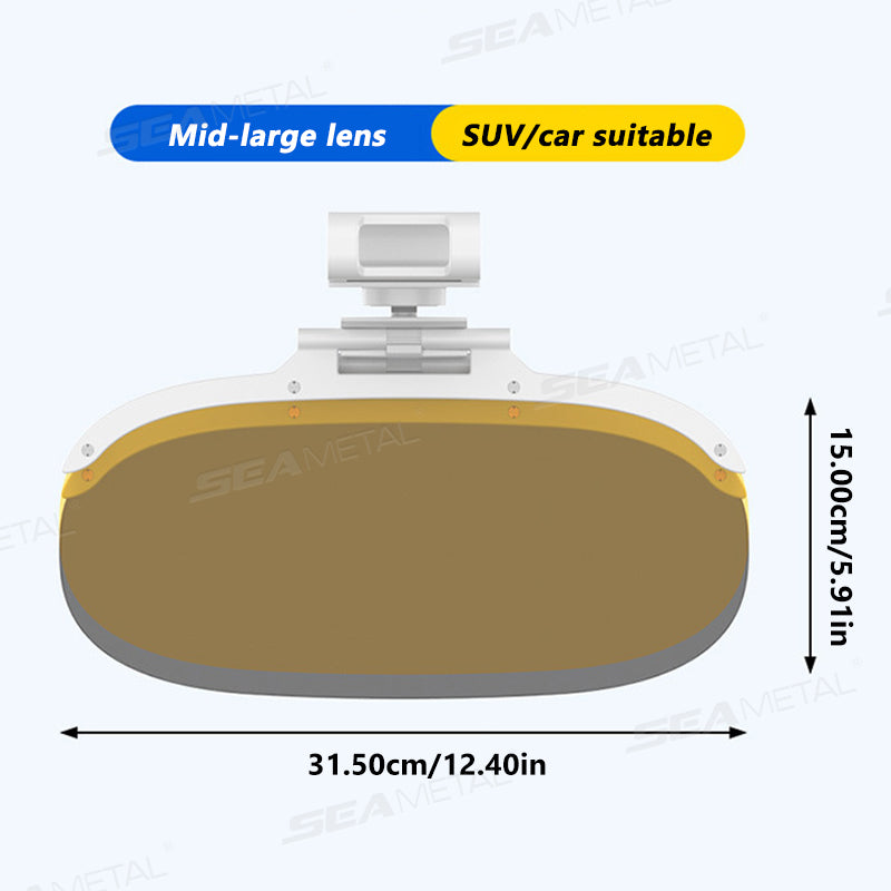 SEAMETAL Car Sun Visor Goggle Anti-UV Anti-Dazzle Sun Visor Clip-on Extender