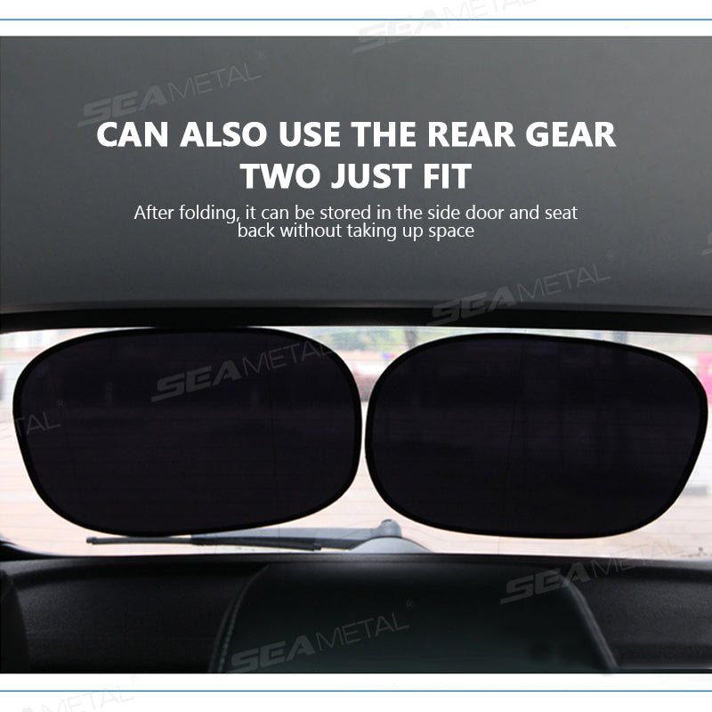 SEAMETAL 2pcs Car Sun Shade UV Protection Car Window Sunshade Side Mesh