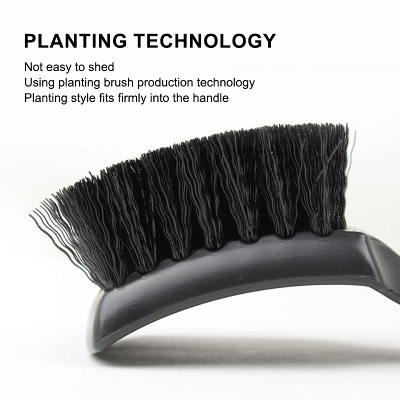 SEAMETAL Car Wheel Cleaning Brush Long Handle Bristle Brush Anti-slip Suspended Design