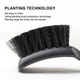 SEAMETAL Car Wheel Cleaning Brush Long Handle Bristle Brush Anti-slip Suspended Design