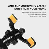 SEAMETAL Motorcycle Bicycle Phone Holder Aluminum Alloy Shock Absorption Phone Stand Waterproof Stable