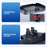 SEAMETAL Car Food Tray Portable Car Dining Table with Mobile Phone Holder