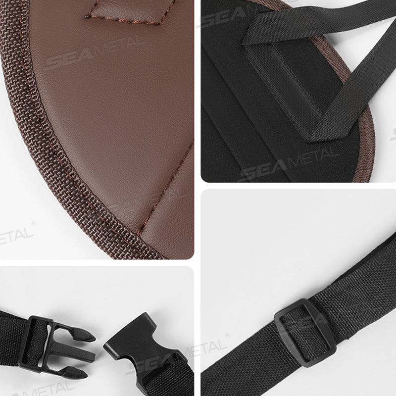 SEAMETAL Portable Car Seat Footrest Rear Seat Support, Adjustable Foot Pad