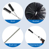 SEAMETAL Car Valve Carbon Cleaning Tool Engine Intake Cleaning Tool Brush Combustion Chamber Cylinder Inspection Auto Parts