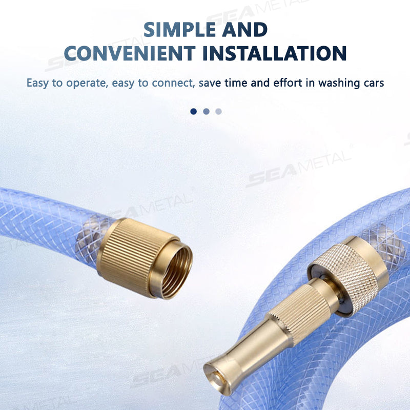 SEAMETAL High Pressure Brass Hose Nozzle Adjustable Car Wash Switch Nozzle