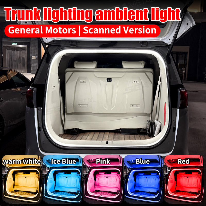SEAMETAL Car Trunk Lighting Atmosphere Light Modified Universal High Brightness LED Wiring-free Trunk Light Strip