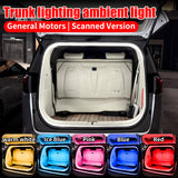 SEAMETAL Car Trunk Lighting Atmosphere Light Modified Universal High Brightness LED Wiring-free Trunk Light Strip