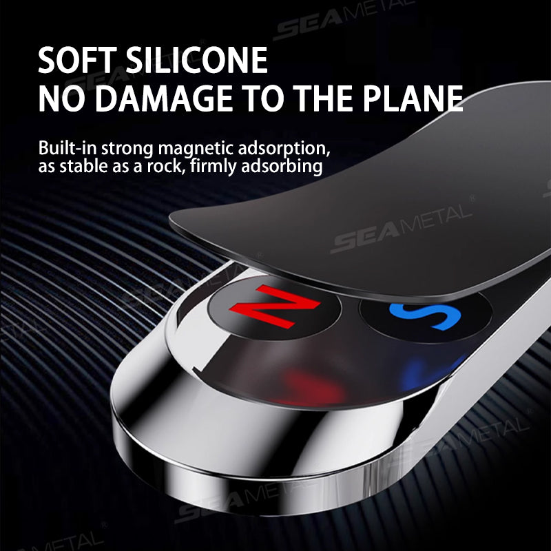 SEAMETAL Magnetic Phone Holder for Car Dashboard Strong Magnet Car Phone Holder Mount 4 Plate