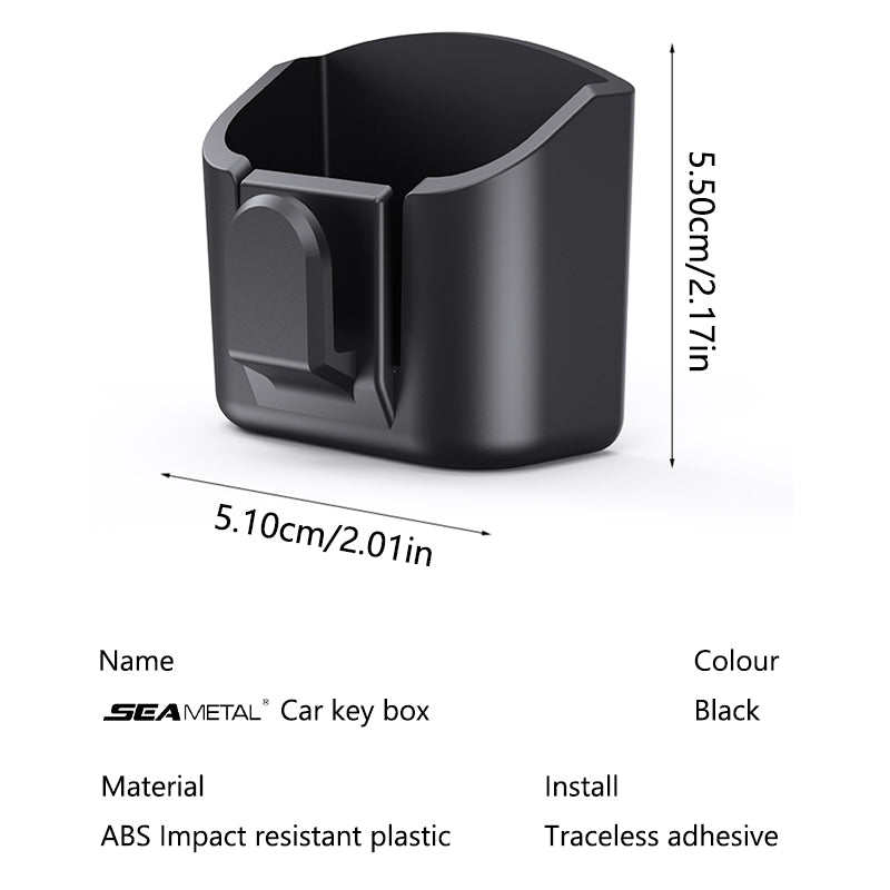 SEAMETAL Car Key Box Interior Auto Key Cards Clip Universal for Gadget Small Things Holder Dashboard Key Mount Holder Accessory