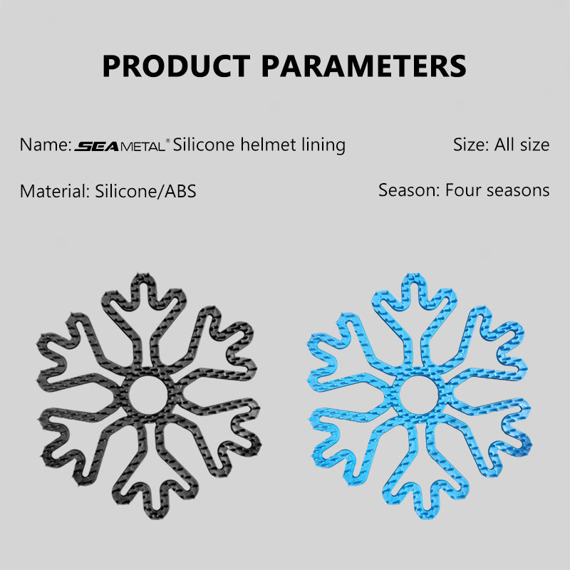 SEAMETAL Motorcycle Helmet Interior Pad Flexible Helmet Inner Silicone Pad Interior Protector Helmet Padding Motorcycle Helmet