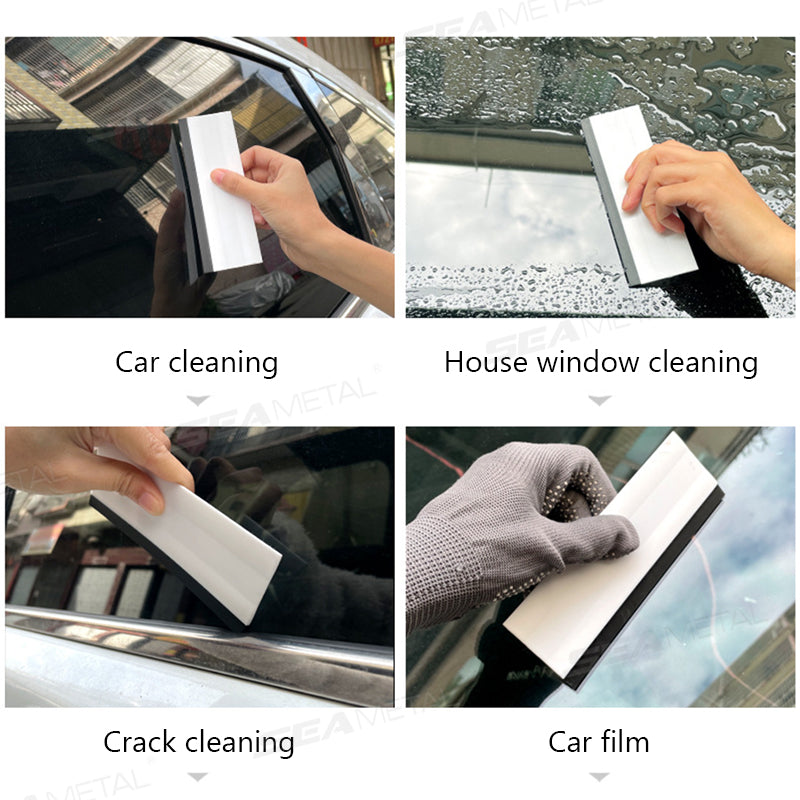SEAMETAL Car Water Wiper Rubber Scraper Auto Window Wash Cleaner Wiper