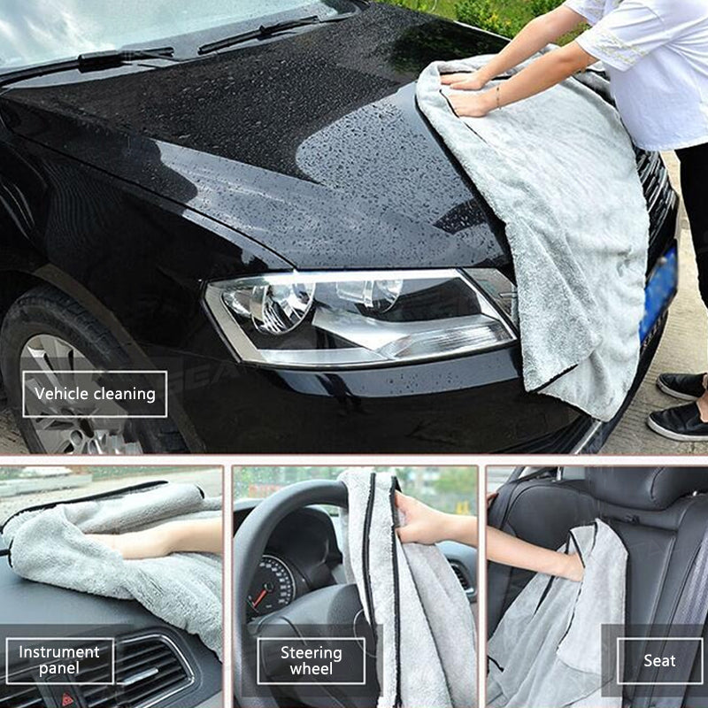 SEAMETAL 120X50CM Car Drying Towel Ultra-Soft Microfiber Auto Cleaning Cloth