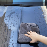 SEAMETAL Thickened Coral Fleece 1200gsm Car Cleaning Towel Super Absorbent Microfiber Cleaning Cloth Home Window Detailing Rag