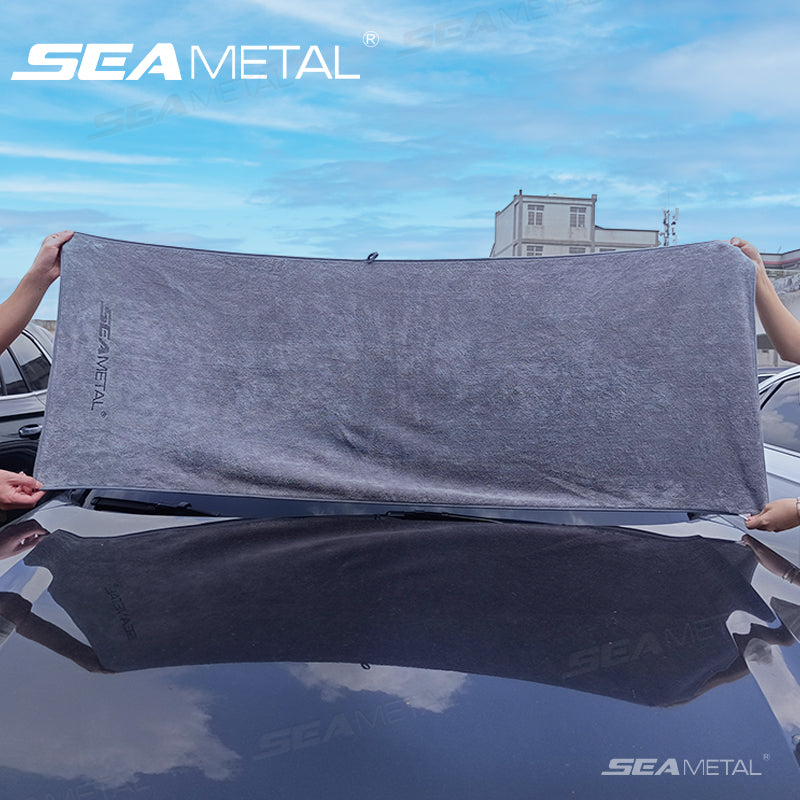 SEAMETSL 60X160CM Car Washing Towel Double Side Velvet Towel Car Drying Towel