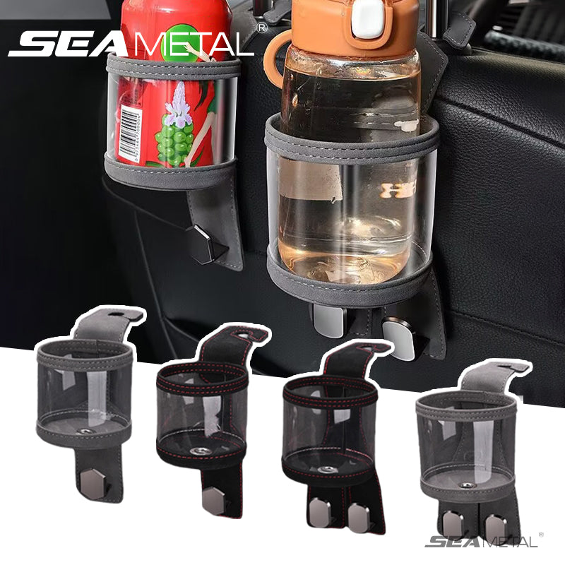 SEAMETAL Car Headrest Hook Drink Holder Multi-functional Car Seat Back Hanging Hooks for Bottle Support Single Double Hanger Hooks
