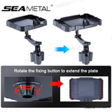 SEAMETAL Car Food Tray Portable Car Dining Table with Mobile Phone Holder