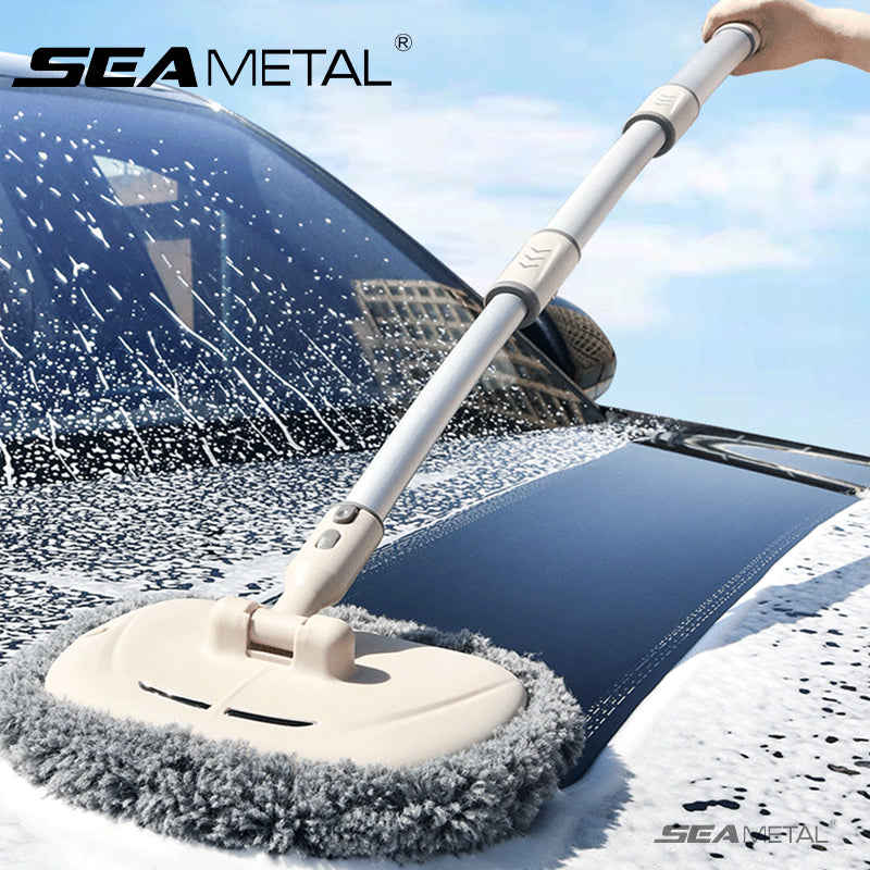 SEAMETAL  Retractable Car Wash Mop Shenier Three -section Telescopic Brush Wiper