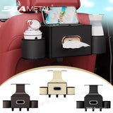 SEAMETAL Car Seat Back Storage Box Multifunctional Cup Holders Phone Stand Tissue Box