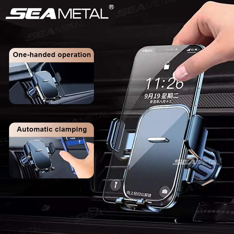 SEAMETAL Gravity Car Phone Holder Air Vent Upgrade Hook Clip Mobile Phone Holder