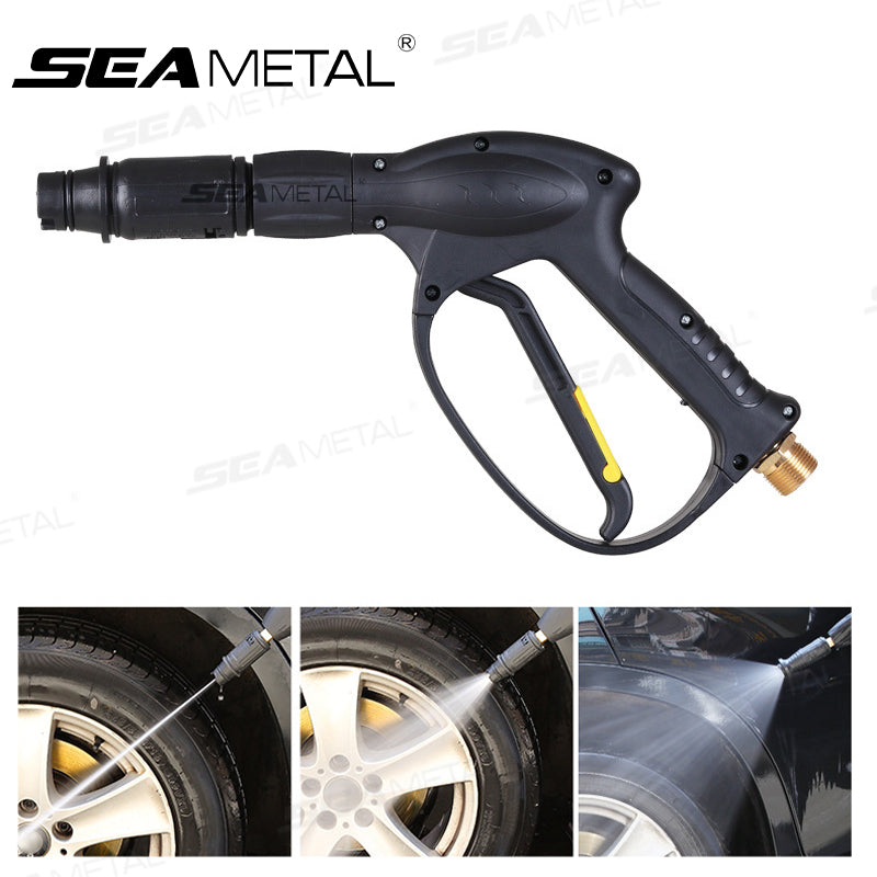 SEAMETAL High Pressure Car Wash Gun Adjustable Spray Nozzle Car Wash Machine Water Gun