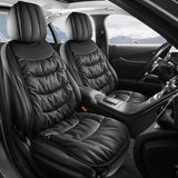SEAMETAL Car Seat Cover Nappa Leather Car Seat Cushion Protector Winter Warm Seat Mat Soft Breathable Seat Cover Pad Accessories