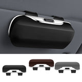SEAMETAL Car Glasses Box Portable Press Switch Sunglasses Holder Driving Glasses Case Car Sun Visor Lenses Storage Box