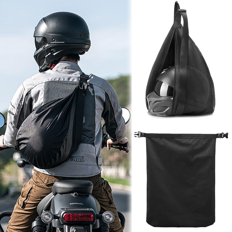 SEAMETAL Motorcycle Helmet Storage Bag Nylon Cloth Waterproof Soft Drawstring Helmet Pocket Full Half Helmet Lid Protection Bag