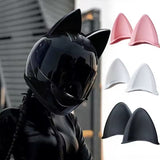 SEAMETAL Motorcycle Helmet Cat Ears Decoration Motocross Helmet Accessories Silicone Cat Ears Sticker