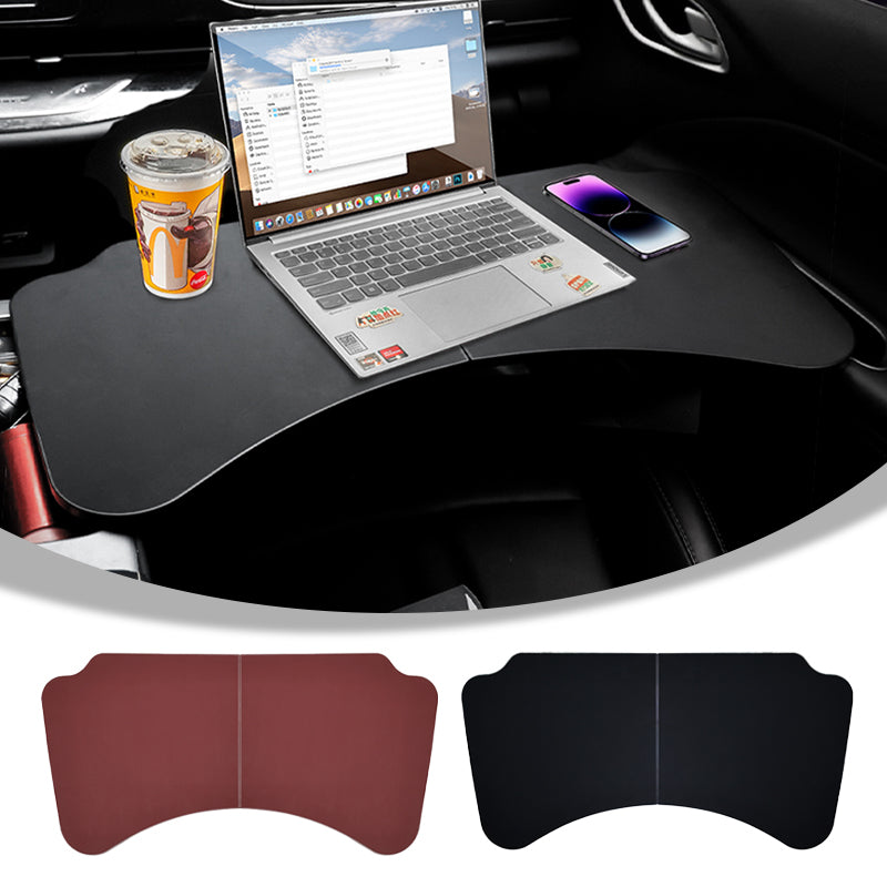 SEAMETAL Auto Eating Drinks Tray Holder Foldable Car Steering Wheel Laptop Tray Table High Stability Strong Universal