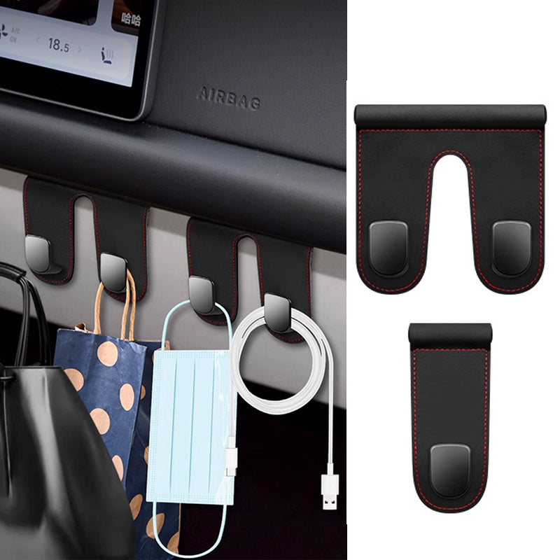 SEAMETAL Car Passenger Glove Box Hook Double Hook Purse Bag Hanger