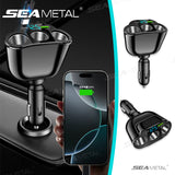 SEAMETAL 5 In 1 66W PD Car Cigarette Lighter Adapter Super Fast Charging Phone Charger