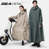 SEAMETAL Thickened Adult Motorcycle Raincoat Electric Car Rain Coat For Men Women Durable Waterproof