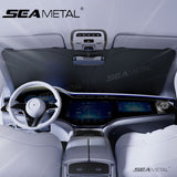 SEAMETAL Car Windshield Sun Shade Cover Foldable Thicken Front Window UV Refletive Protection Cover