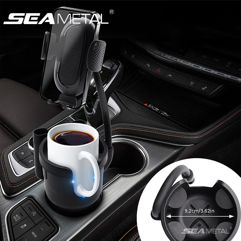 SEAMETAL Car Water Cup Holder Multifunction 3 In 1 Phone Mount  Stand
