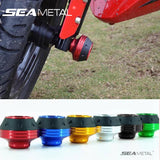SEAMETAL Universal Motorcycle Anti-drop Fork Slider Cup Aluminum Alloy Frame Wheel Slider Protector Scooter Modification Front Fork Cup