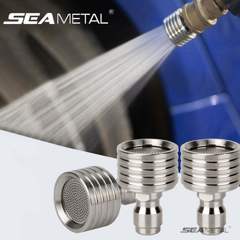 SEAMETAL High Pressure Water Gun Interface Washing Nozzle Stainless Steel