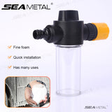 SEAMETAL Car Washer Foam Generator Washing Spray Bottle Lance Sprinkler Water Gun Hose Nozzle