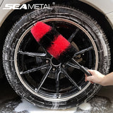 SEAMETAL Car Wheel Rim Tire Brush 360 Degree Bendable Scrub Cleaner Duster