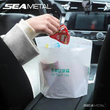 SEAMETAL 20pcs Car Disposable Trash Bags Self-Adhesive Garbage Bag Traceless Pasting