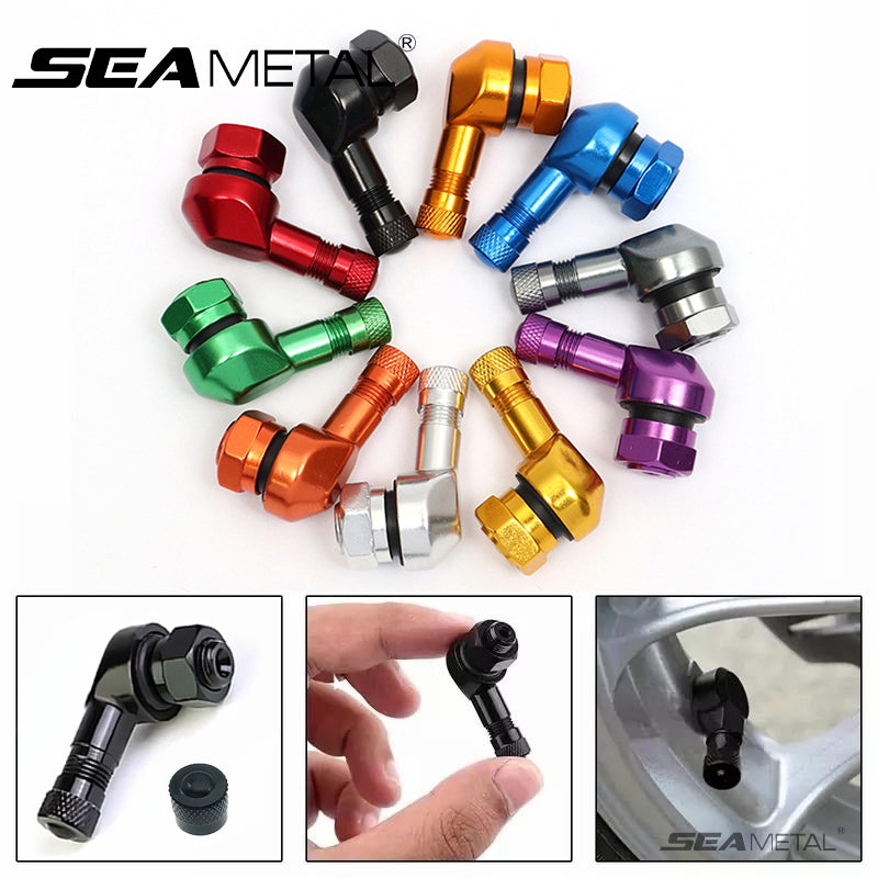 SEAMETAL Aluminum Alloy Valve Motorcycle Rim Motorcycle Wheel Tire Tubeless Valve Stems