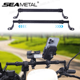 SEAMETAL Carbon Fiber Motorcycle Balance Bar Extension Rod for Phone Holder