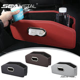 SEAMETAL Car Seat Back Storage Box, Car Tissue Box, Water Cup Holder, Trash Can