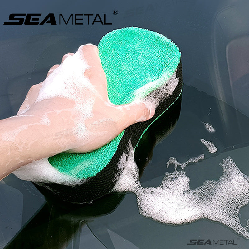 SEAMETAL Randomly Send Colors Large Towel Cloth Car Wipe Cable Coral Honeycomb Sponge