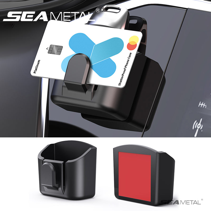 SEAMETAL Car Key Box Interior Auto Key Cards Clip Universal for Gadget Small Things Holder Dashboard Key Mount Holder Accessory