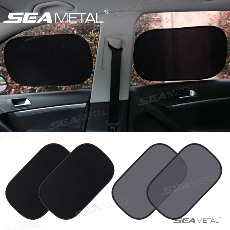 SEAMETAL 2pcs Car Sun Shade UV Protection Car Window Sunshade Side Mesh