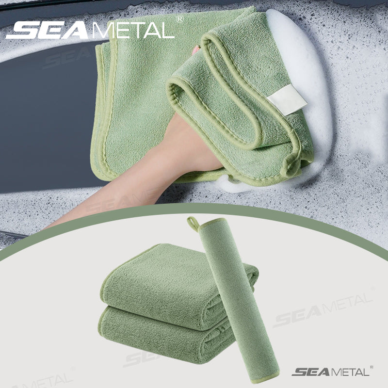 SEAMETAL 600GSM Car Cleaning Towel Ultra-Soft Auto Wash Towel Thicken Drying Cloth