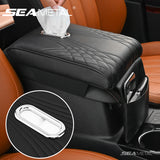 SEAMETAL Memory Cotton Car Armrest Box Pad With Storage Bag