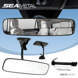 SEAMETAL Car Rear View Mirror Suction Cup Hose Auto Interior Rearview Mirror 360° Rotatable
